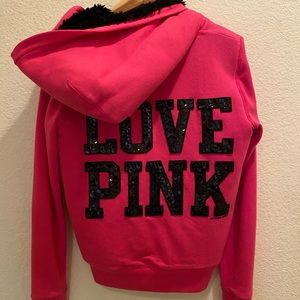 PINK Victoria Secret fur jacket